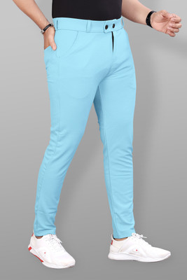 METRONAUT Slim Fit Men Light Blue Trousers