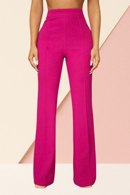 AKOTTY Comfort Fit, Regular Fit Women Pink Trousers