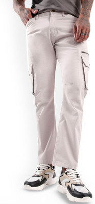 WROGN Straight Fit Men Grey Trousers