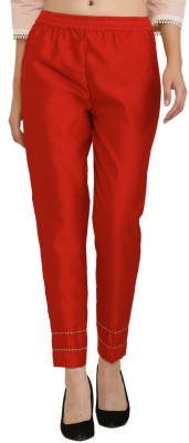 FAZONIX Regular Fit Women Red Trousers