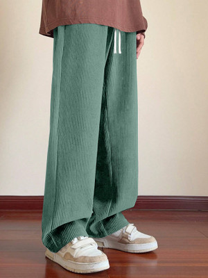 Rajovati Loose Fit Men Light Blue Trousers