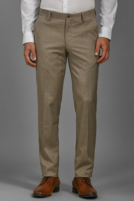 LOUIS PHILIPPE Slim Fit Men Khaki Trousers