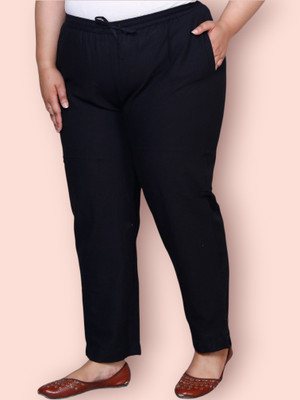 Prin Fashion House Regular Fit Women Black Trousers