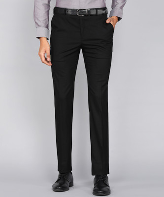 Raymond Slim Fit Men Black Trousers
