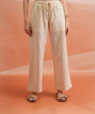 Tokyo Talkies Regular Fit Women White Trousers