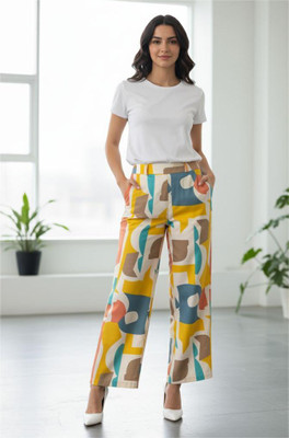 DOTSNLINES Relaxed, Comfort Fit Women Multicolor Trousers