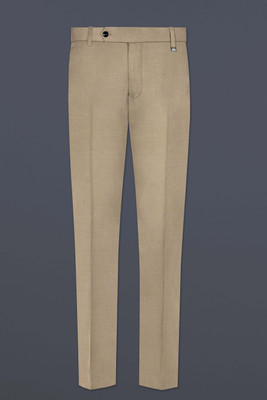 french crown Regular Fit Men Cream Trousers