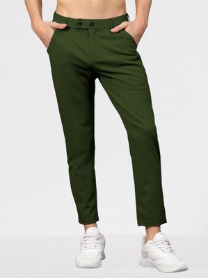 PTC CREATION Regular Fit Men Green Trousers