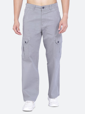 AWACK Regular Fit Men Grey Trousers