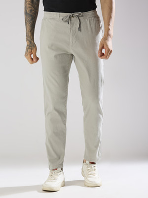 true colors of india Relaxed Men Grey Trousers