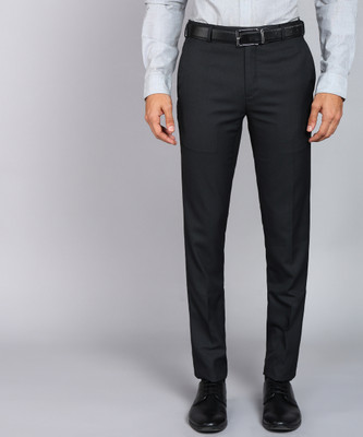 Raymond Slim Fit Men Black Trousers
