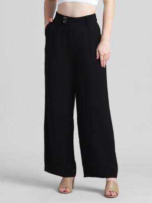 ONLY Flared Women Black Trousers