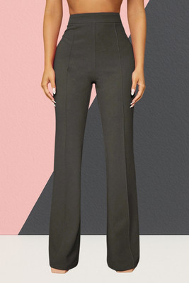 SKD TRENDZ Comfort Fit, Regular Fit Women Grey Trousers