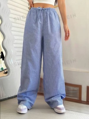 ANJUM FASHIONABLE CREATIONS Straight Fit Women Blue Trousers