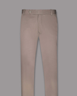 french crown Regular Fit Men Cream Trousers