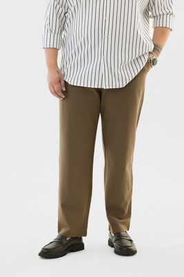 Snitch Regular Fit Men Brown Trousers