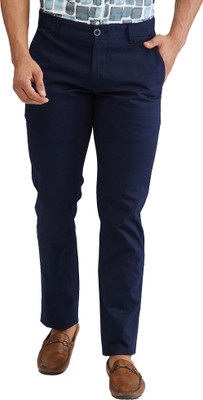 PARX Tapered Men Blue Trousers