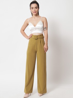 KOTTY Regular Fit Women Brown Trousers