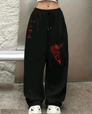 SABIAFASHION Loose Fit Women Black Trousers
