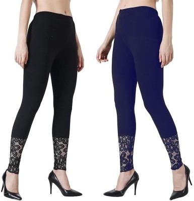 samar Relaxed Women Black, Dark Blue Trousers