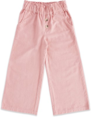 Pantaloons Junior Regular Fit Girls Pink Trousers