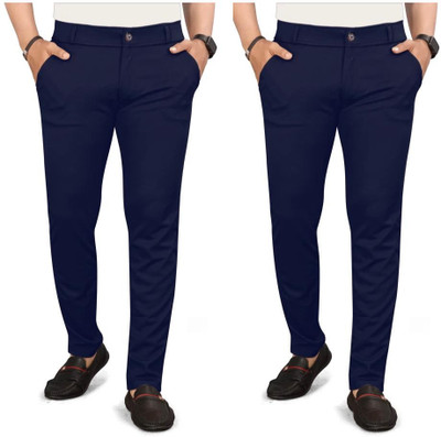 KENDORE Regular Fit Men Multicolor Trousers