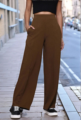 Dwarros Loose Fit Women Brown Trousers