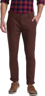 Raymond Slim Fit Men Brown Trousers