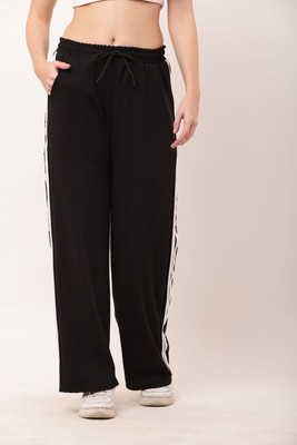 HR FASHION Relaxed Women Black Trousers