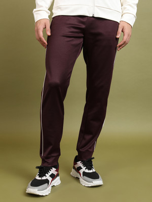 HIGHLANDER Slim Fit Men Maroon Trousers