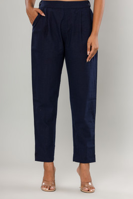 Vivan Enterprises Regular Fit Women Dark Blue Trousers