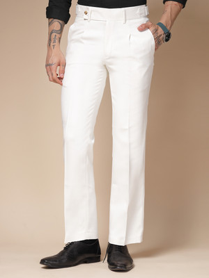italianvega Regular Fit Men White Trousers