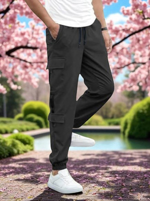 THE PVR CLOTHING Slim Fit Men Grey Trousers