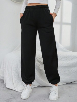 IMSA MODA Relaxed Women Black Trousers