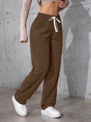 Rajovati Loose Fit Women Brown Trousers