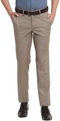 TURTLE Slim Fit Men Khaki Trousers