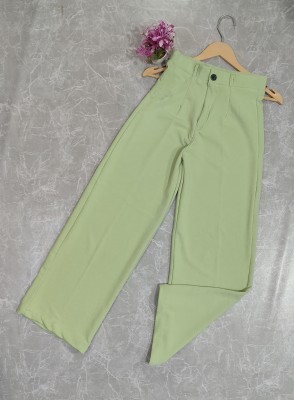 Marc Laurent Straight Fit Women Dark Green Trousers