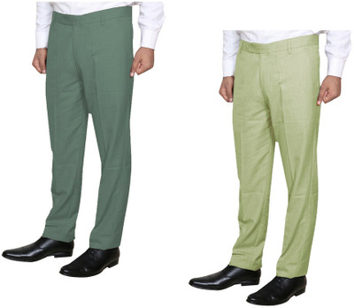 KAVYA Slim Fit Men Multicolor Trousers