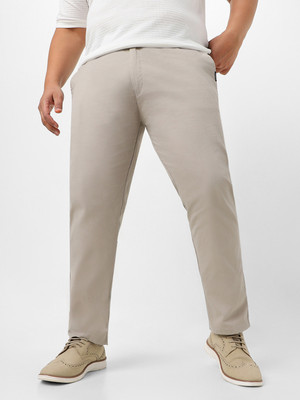 Urbano Plus Regular Fit Men Grey Trousers