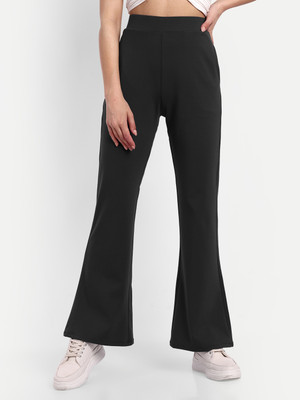 Broadstar Relaxed Women Black Trousers