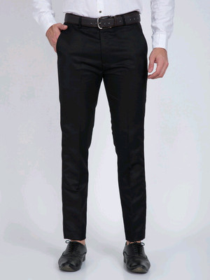 SS AURA PREMIUM Slim Fit Men Black Trousers