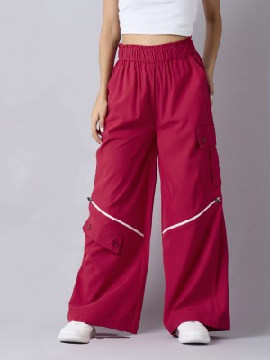 Noh.Voh - SASSAFRAS Kids Straight Fit Girls Red Trousers