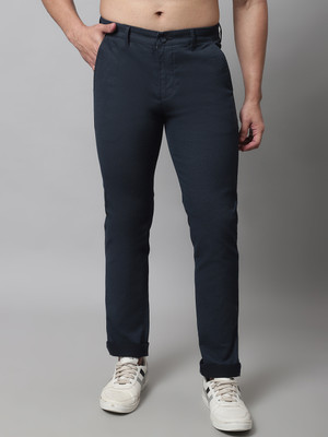 CANTABIL Regular Fit Men Dark Blue Trousers