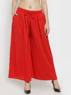 Rangkriti Regular Fit Women Red Trousers