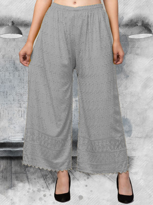 FamBee Relaxed Women Grey Trousers