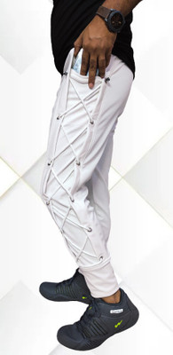 RusticBlooms Regular Fit Men White Trousers