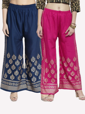 SMASUMM Comfort Fit Women Blue, Pink Trousers