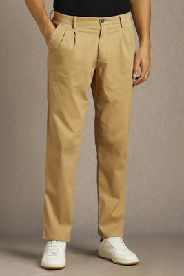 LOUIS PHILIPPE Comfort Fit Men Khaki Trousers