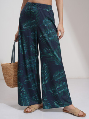 Tokyo Talkies Flared Women Blue Trousers