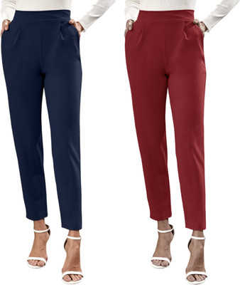 DTR FASHION Regular Fit Women Blue Trousers